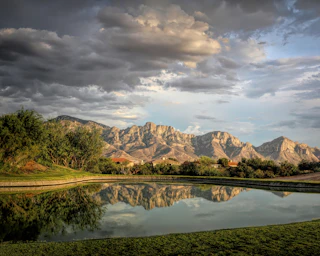 110 Hester Sheryl Taken on the Views Golf Course on 7 22 2020 Catalinas Reflected calm waters reflecting the Catalina Mountains